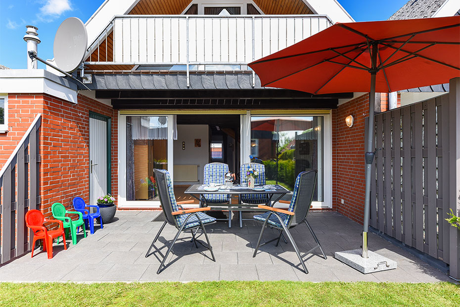Ferienhaus „Cornelius“ - Terrasse und Loggia