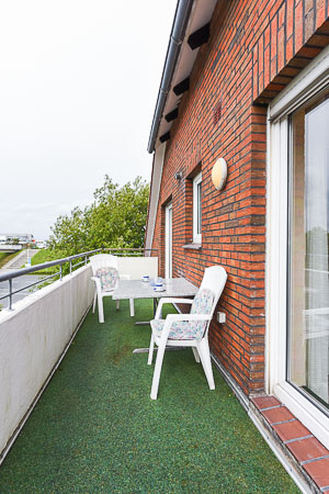 Ferienwohnung „Deichklause“ - Balkon