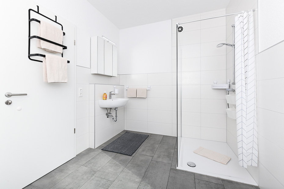 Ferienwohnung „Haus Deichmuschel“ - Badezimmer