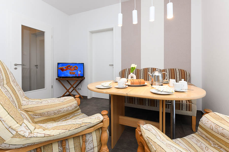 Ferienwohnung „Haus Deichmuschel“ - Wohnküche