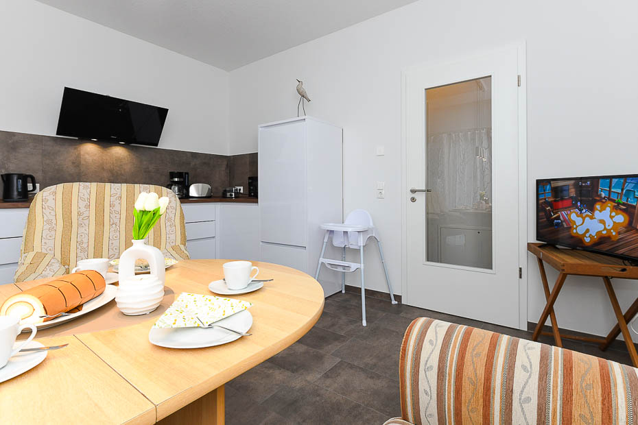 Ferienwohnung „Haus Deichmuschel“ - Wohnküche