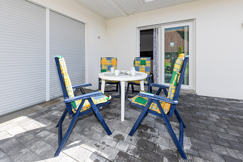 Ferienwohnung „Haus Deichmuschel“ - Terrasse