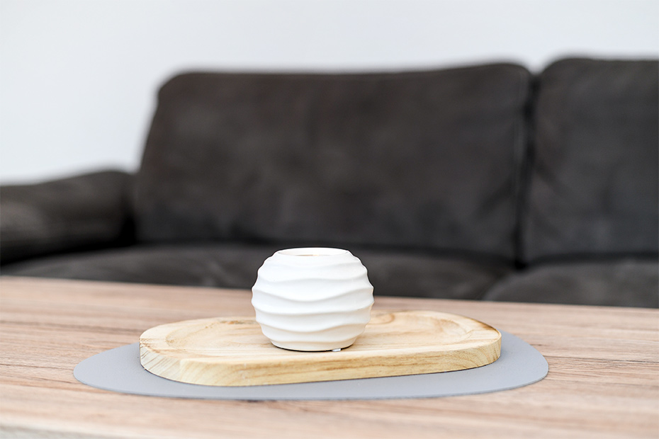 Ferienwohnung „Ebbe“ - Wohnzimmer mit integriertem Küchenbereich