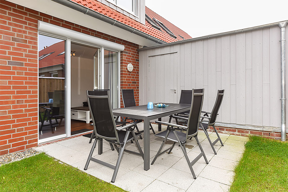 Ferienhaus „Lachmöwe“ - Terrasse