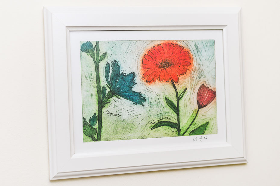 Ferienhaus „Seehuus“ - Wohnzimmer mit integriertem Küchenbereich