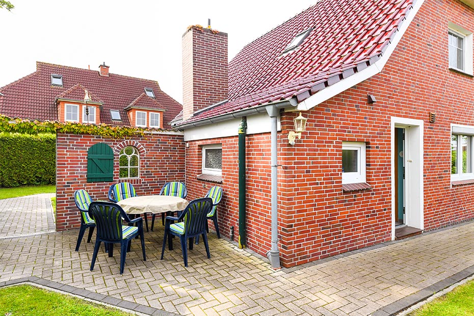 Ferienhaus „Drei Hasen am Deich“ - Terrasse