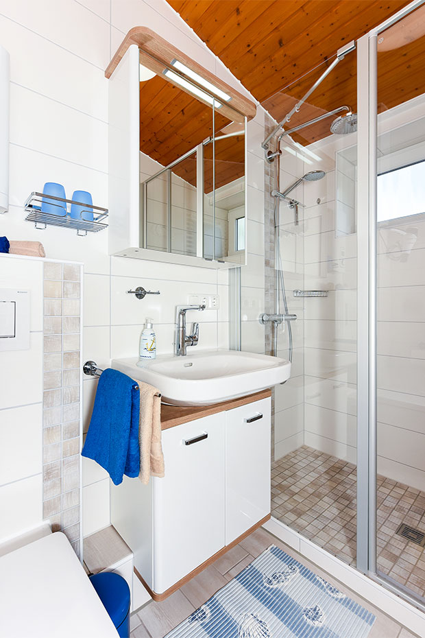 Ferienwohnung „Kleine Perle“ - Badezimmer