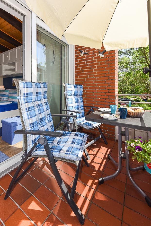 Ferienwohnung „Kleine Perle“ - Balkon