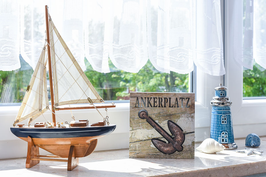 Ferienwohnung „Kleine Perle“ - Wohnraum mit integrierter Küche