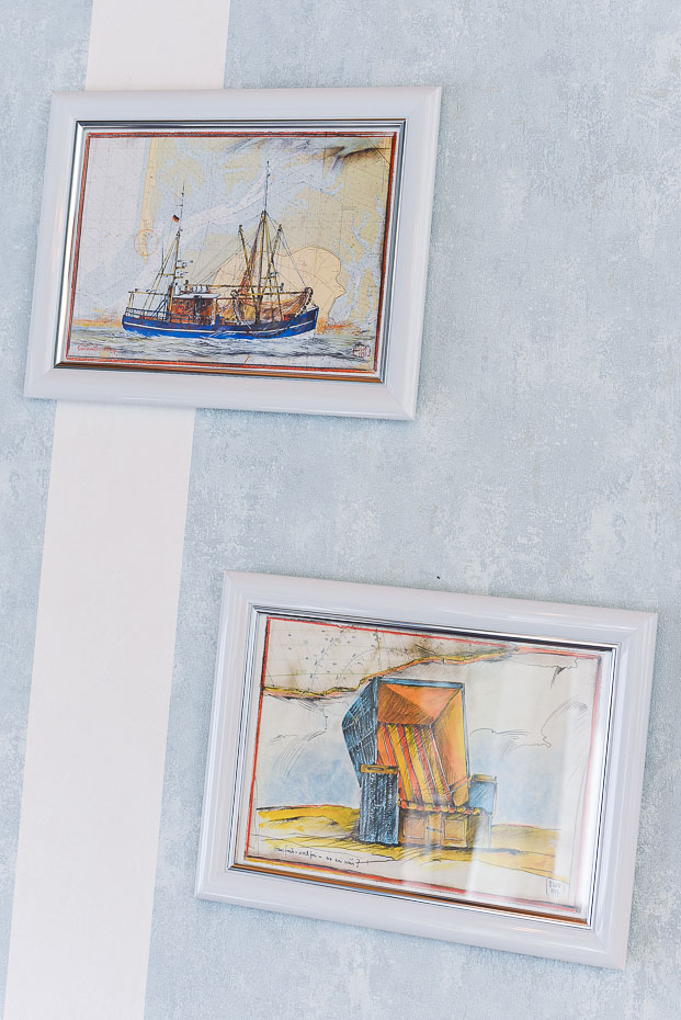 Ferienwohnung „Kleine Perle“ - Wohnraum mit integrierter Küche