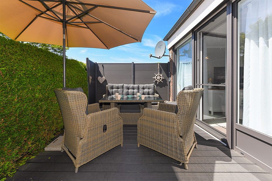 Ferienhaus „Meereskrone“ - Terrasse