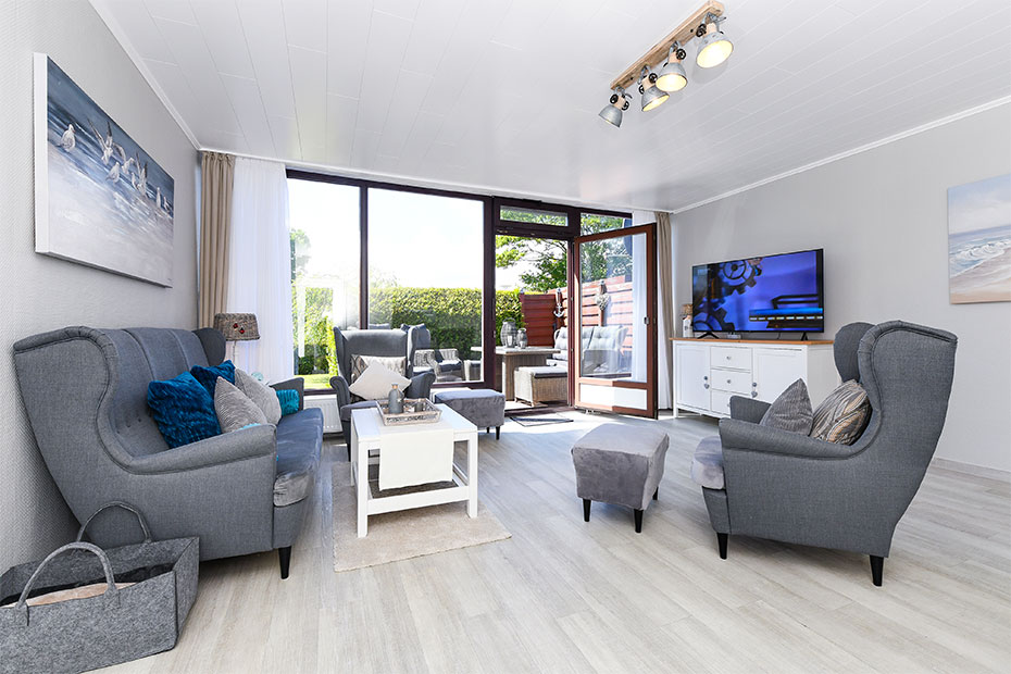 Ferienhaus „Meereskrone“ - Wohnzimmer