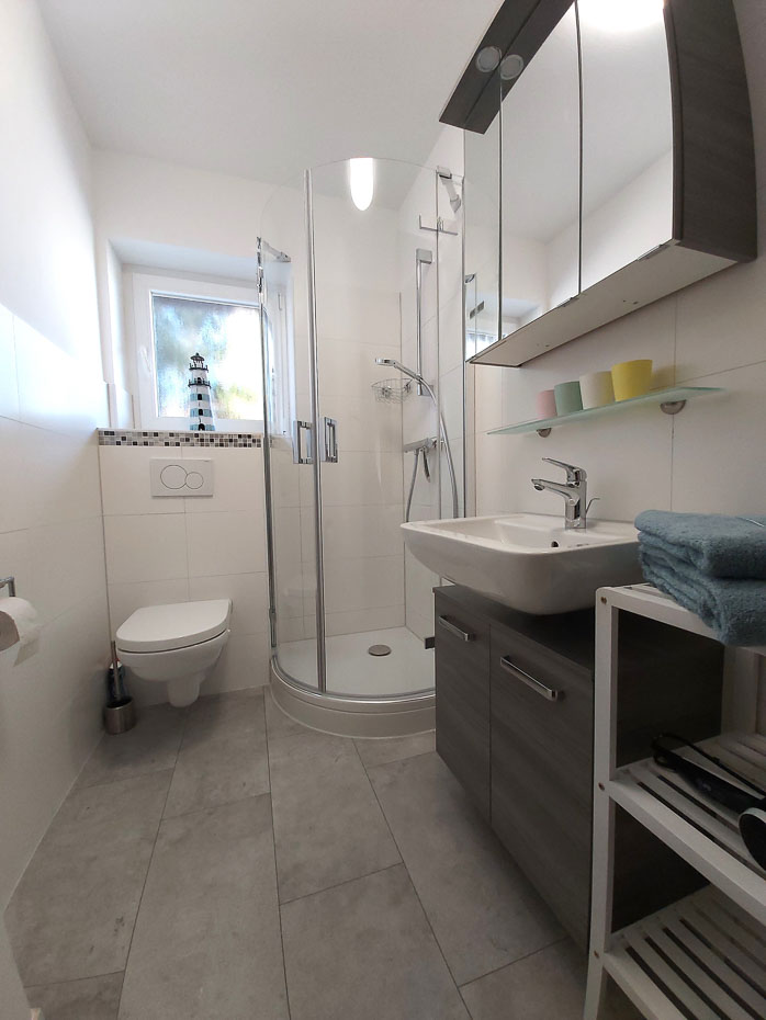 Ferienwohnung „Friesenheim“ - Badezimmer