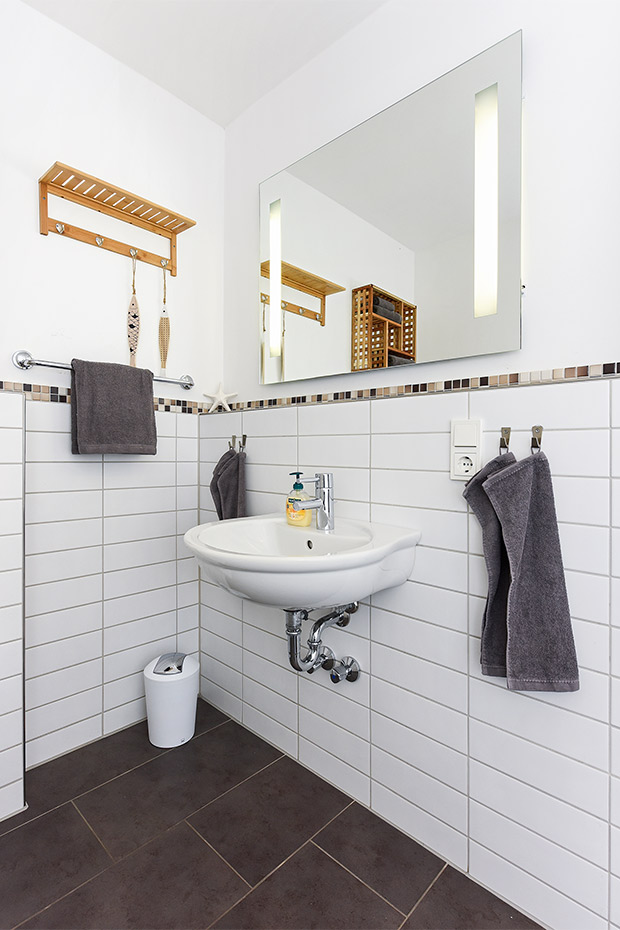 Ferienwohnung „Leif Eriksson“ - Badezimmer