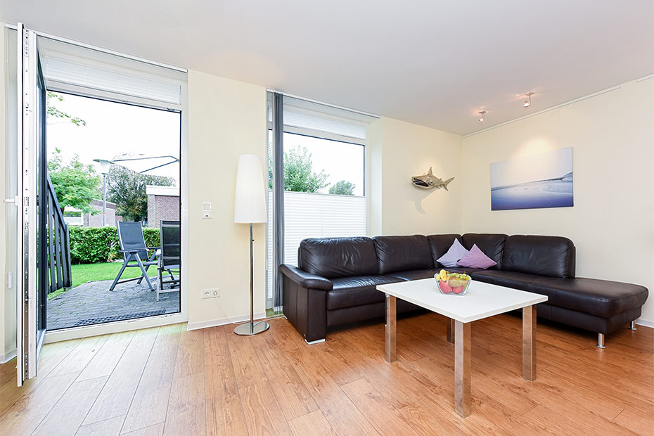 Ferienwohnung „Leif Eriksson“ - Wohnraum mit integrierter Küche