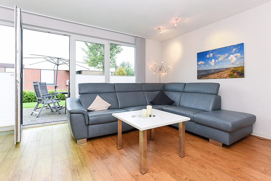 Ferienwohnung „Marco Polo“ - Wohnraum mit integrierter Küche