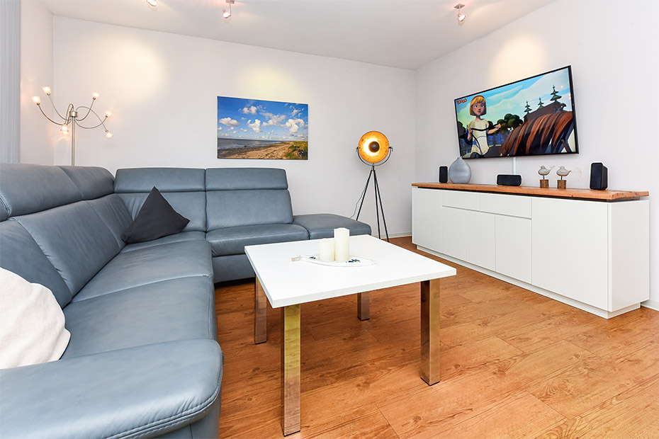 Ferienwohnung „Marco Polo“ - Wohnraum mit integrierter Küche