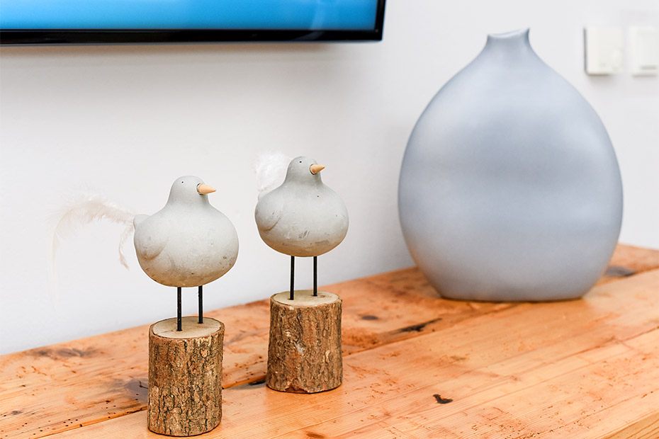 Ferienwohnung „Marco Polo“ - Wohnraum mit integrierter Küche