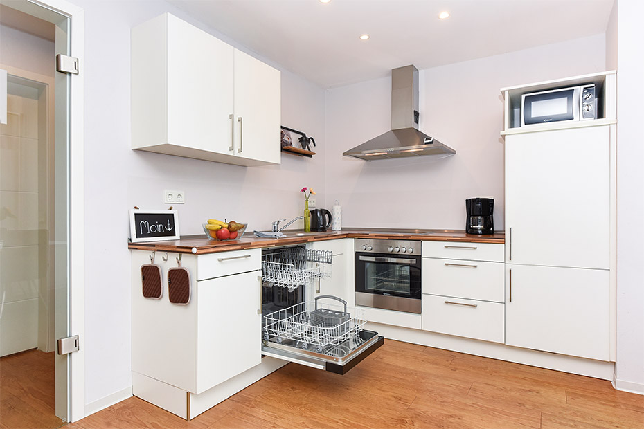 Ferienwohnung „Marco Polo“ - Wohnraum mit integrierter Küche