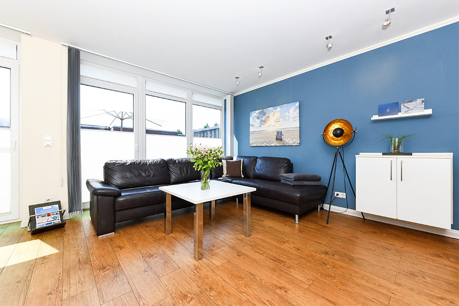 Ferienwohnung „Roald Amundsen“ - Wohnraum mit integrierter Küche