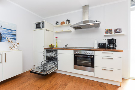 Ferienwohnung „Vasco da Gama“ - Wohnraum mit integrierter Küche