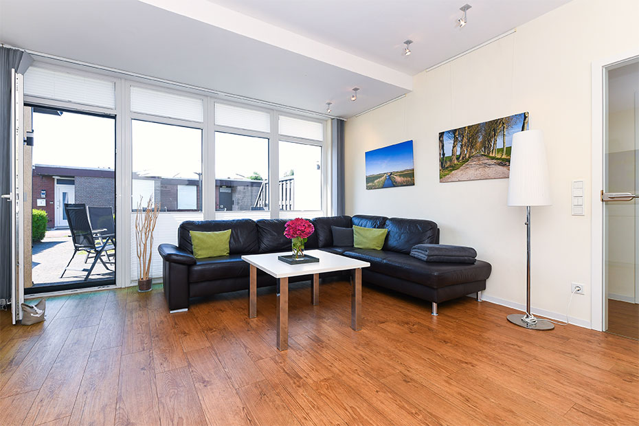 Ferienwohnung „Willem Barents“ - Wohnraum mit integrierter Küche