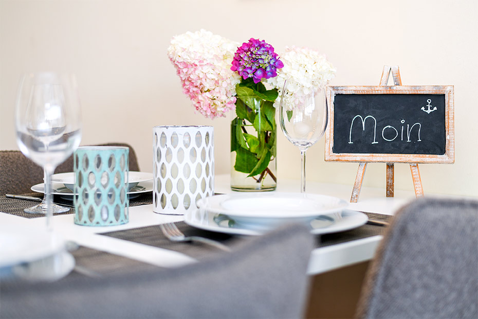 Ferienwohnung „Willem Barents“ - Wohnraum mit integrierter Küche