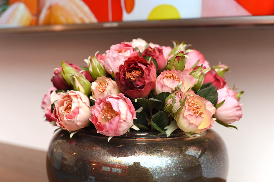 Ferienwohnung 3 - Wohnzimmer mit integriertem Küchenbereich