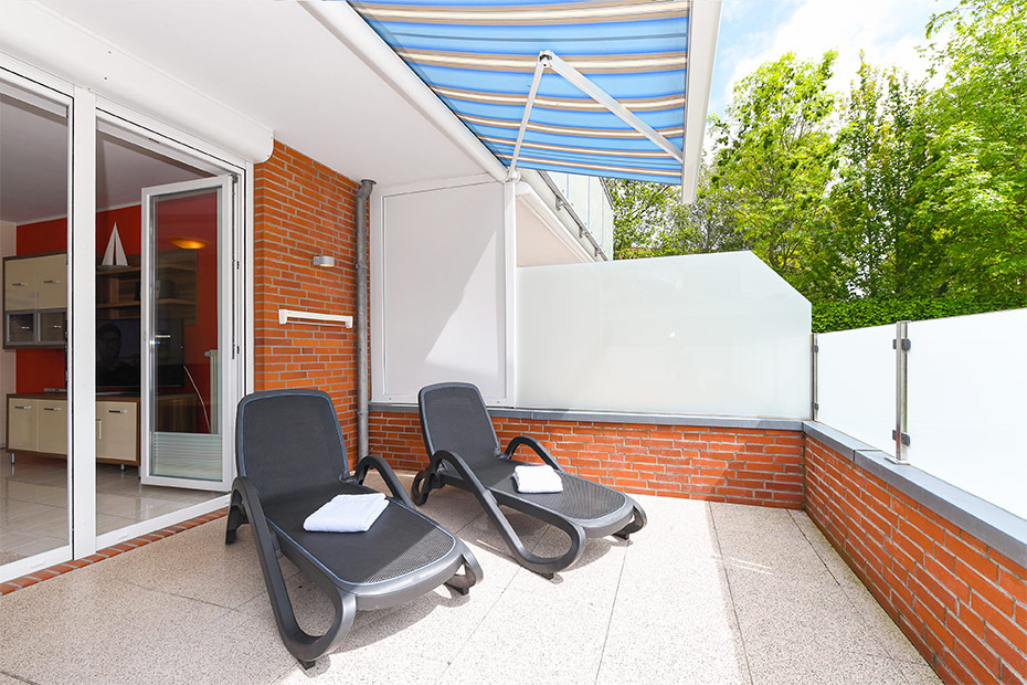 Ferienwohnung 5 - Terrasse