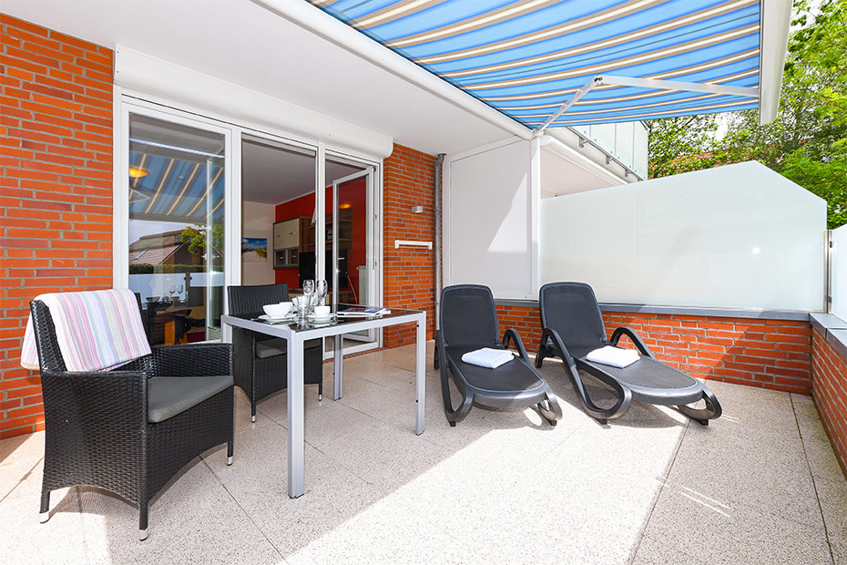 Ferienwohnung 5 - Terrasse