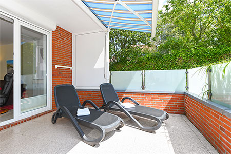 Ferienwohnung 6 - Terrasse