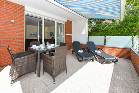 Ferienwohnung 6 - Terrasse