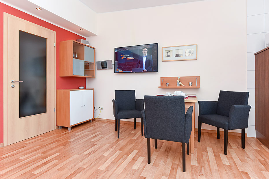 Ferienwohnung 10 - Wohnraum mit integrierter Küche