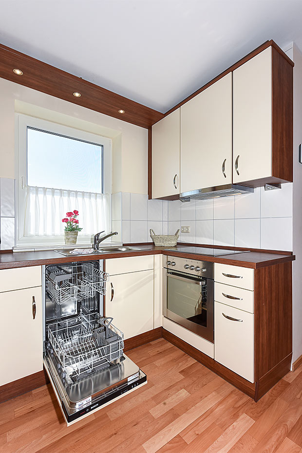 Ferienwohnung 10 - Wohnraum mit integrierter Küche