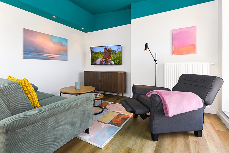 Ferienwohnung 9 - Wohnraum mit integrierter Küche