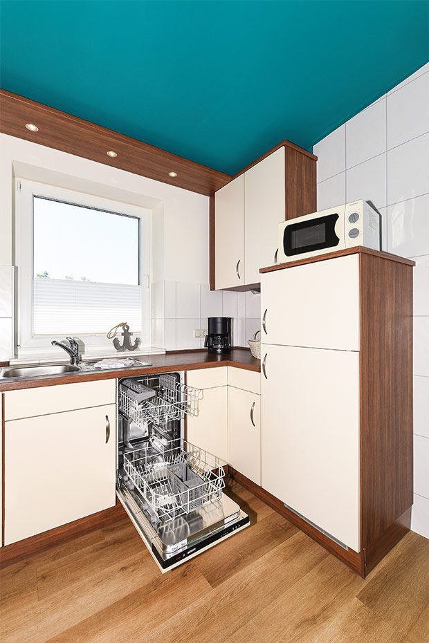 Ferienwohnung 9 - Wohnraum mit integrierter Küche