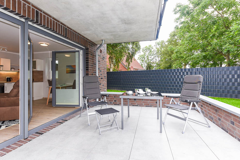 Ferienwohnung 14 - Terrasse