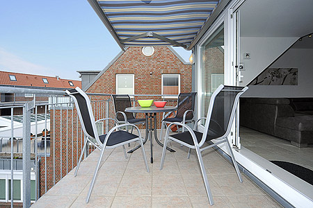 Ferienwohnung „Friesentraum“ - Balkon
