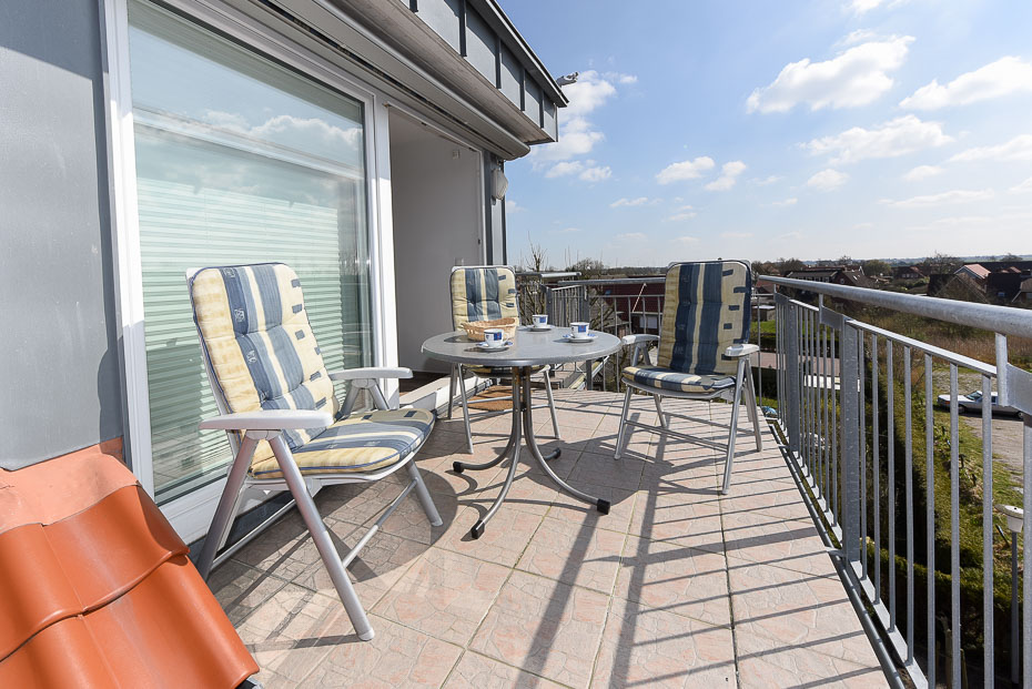 Ferienwohnung „Wattenblick“ - Balkon