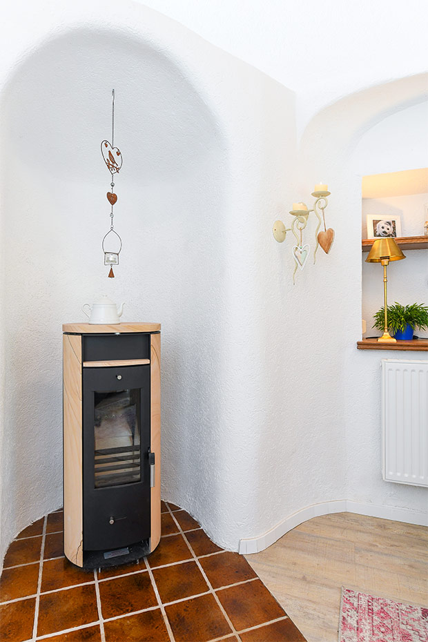 Ferienhaus „Nordseeschnecke“ - Wohnraum mit integrierter Küche