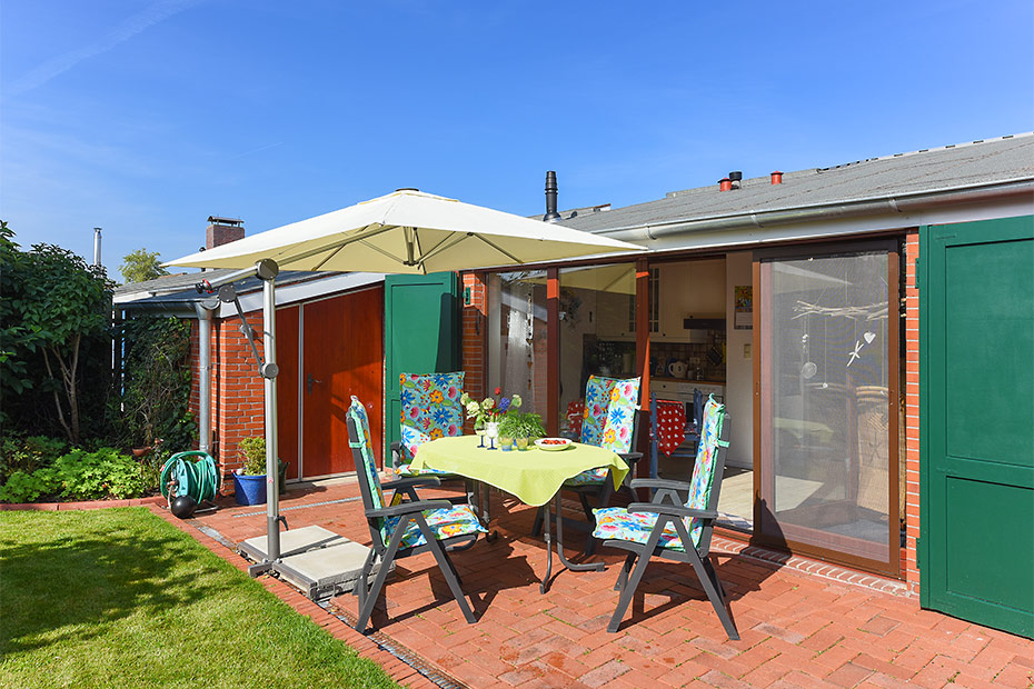 Ferienhaus „Nordseeschnecke“ - Terrasse