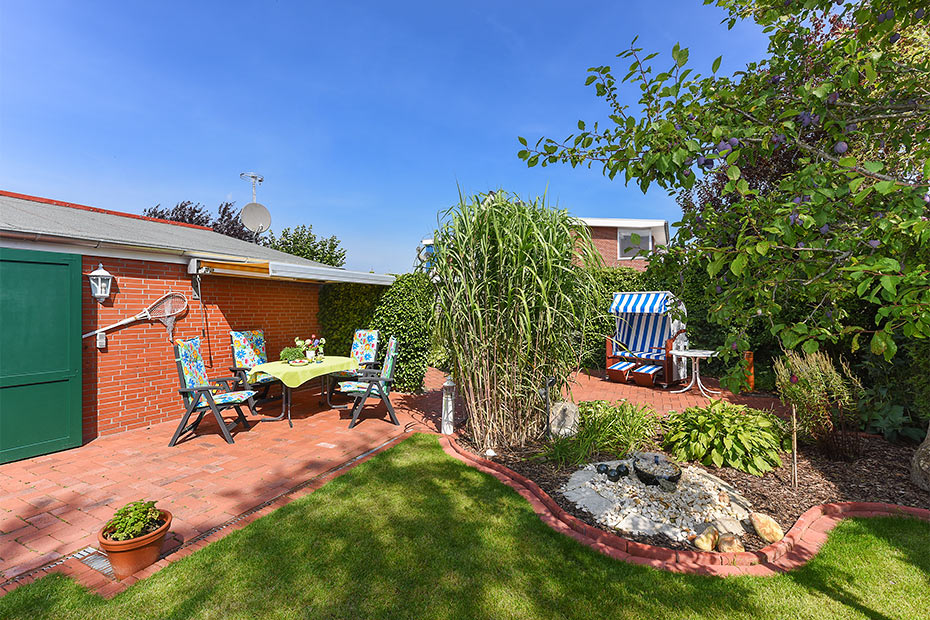 Ferienhaus „Nordseeschnecke“ - Terrasse