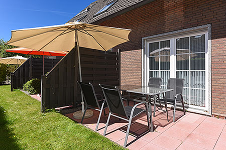 Ferienwohnung „Sonnensegel“ - Terrasse