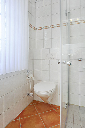 Ferienwohnung „Wellenreiter“ - Badezimmer