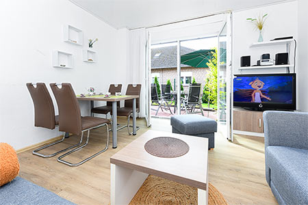 Ferienwohnung „Wellenreiter“ - Wohnzimmer