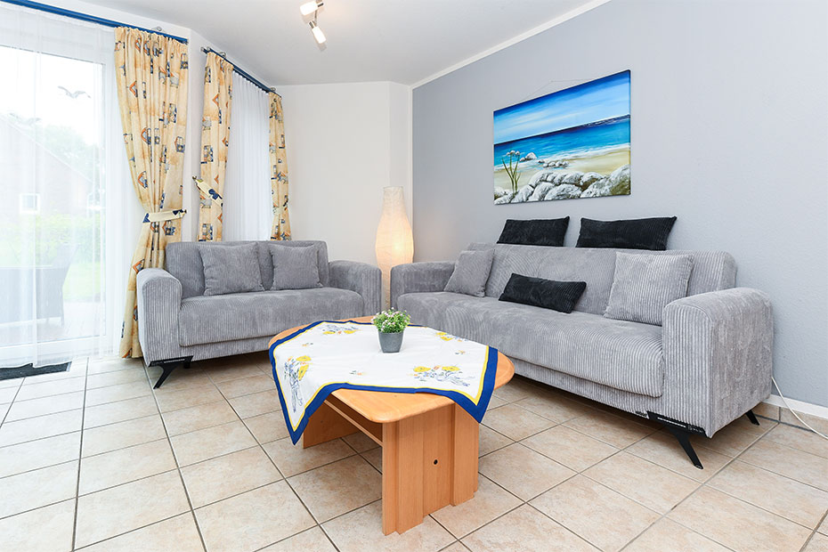 Ferienhaus „Pia“ - Wohnraum mit integrierter Küche