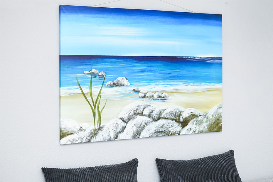 Ferienhaus „Pia“ - Wohnraum mit integrierter Küche