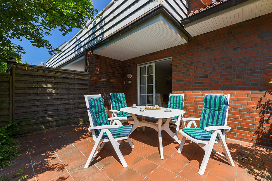 Ferienwohnung „Balthasar von Esens“ - Terrasse