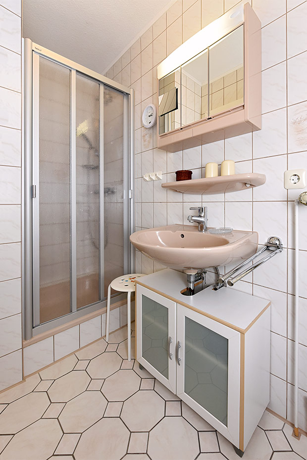 Ferienwohnung „Blackbeard“ - Badezimmer