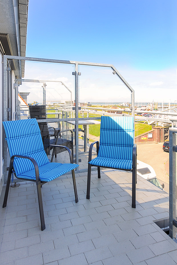 Ferienwohnung „Bullaugenkiek“ - Balkon